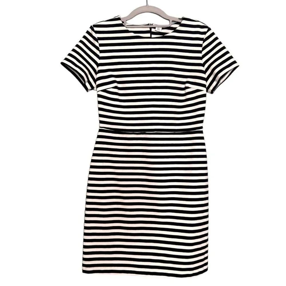Old Navy bodycon sheath short Striped Dress blue & white women's Size Small peti
